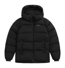 Jas Bergans Women Lava Warm Down Jacket With Hood Black/Solid Grey Regular Fit
