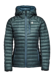Jas Black Diamond Women Deploy Down 1.0 Hoody Creek Blue Slim fit