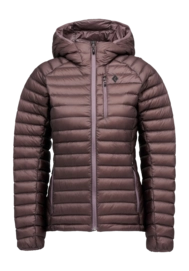 Jas Black Diamond Women Deploy Down 1.0 Hoody Dark Mauve Slim Fit