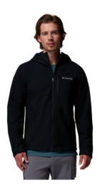 Jas Columbia Men Ascender II Hooded Softshell Jacket Black Regular Fit