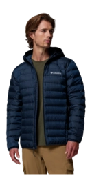 Jas Columbia Men Lake 22 II Down Hooded Jacket Collegiate Navy Regular Fit