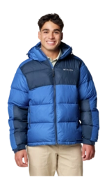 Jas Columbia Men Pike Lake II Hooded Jacket Mountain Blue Collegiate Navy Regular Fit