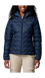 Jas Columbia Women Delta Ridge II Down Hooded Jacket Collegiate Navy Regular Fit