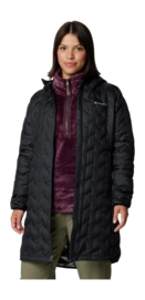 Jas Columbia Women Delta Ridge II Long Down Jacket Black Regular Fit