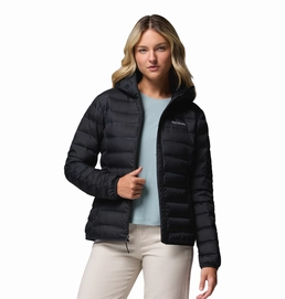 Jas Columbia Women Lake 22 II Down Hooded Jacket Black Regular Fit