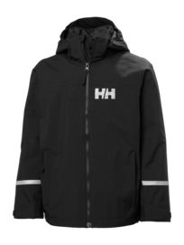 Jas Helly Hansen Junior Shelter Helly Tech Jacket Black Regular Fit