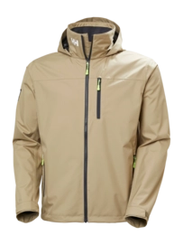 Jas Helly Hansen Men Crew Hooded Jacket 2.0 Pebble Regular Fit