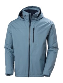 Jas Helly Hansen Men Crew Hooded Midlayer Jacket 2 Washed Navy HELLY TECH Protection