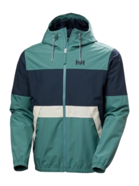 Jas Helly Hansen Men Koster Rain Jacket Opal Green HELLY TECH Protection