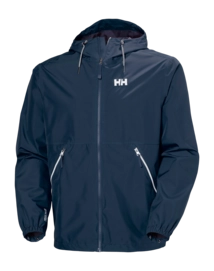 Jas Helly Hansen Men Sandoy Rain Jacket Navy Regular Fit