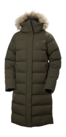 Jas Helly Hansen Women Aria Long Parka Utility Green Regular Fit