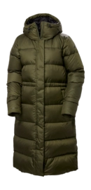 Jas Helly Hansen Women Essence Long Down Coat Utility Green Regular Fit