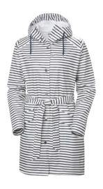 Jas Helly Hansen Women Kirkwall II Raincoat White Navy Stripe Regular Fit