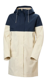 Jas Helly Hansen Women Koster Rain Coat Cream HELLY TECH PERFORMANCE