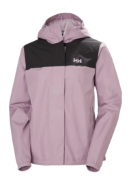 Jas Helly Hansen Women Vancouver Rain Jacket Purple Clay HELLY TECH