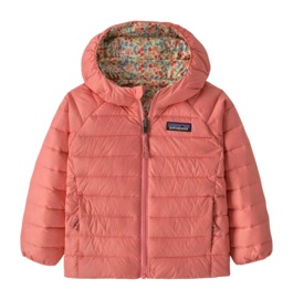 Jas Patagonia Baby Reversible Down Sweater Hoody Tiny World: Lichen Green