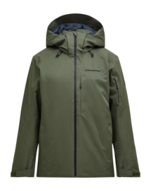 Jas Peak Performance Men Maroon HIPE 2L Insulated Shell Jacket Pine Needle