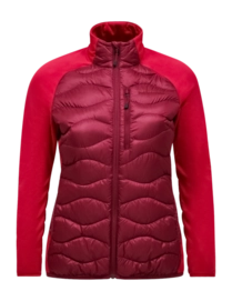 Jacke Peak Performance Helium Hybrid Down Jacket Damen Vertical Zenith Tech Burgundy