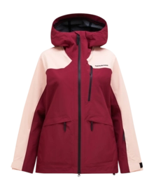 Jacke Peak Performance Vertec Hipe Shell Jacket Damen Vertical Zenith / Peach Fuzz