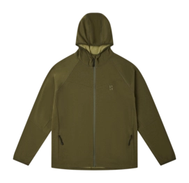 Jas Poederbaas Women FS Merino Hood Olive Green 240 gsm