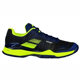 Tennisschoen Babolat Jet Mach II Clay Men Estate Blue Fluo Yellow