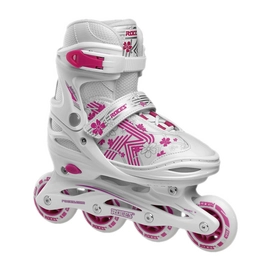 Rollers Roces Girls Jokey 3.0 White Pink-Pointure 38 - 41