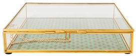 Voorraaddoos Pip Studio Glass Varnished Bottom Gold Square 21 x 21 x 4 cm