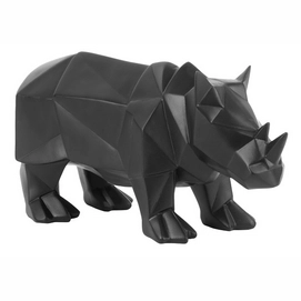 Figur PT Living Origami Rhino Polyresin Matt Black
