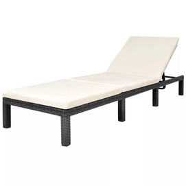 Ligbed Vida Rattan Zwart