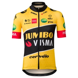 Maillot de Cyclisme AGU Kids Team Jumbo-Visma Replica KM 2022-Taille 116