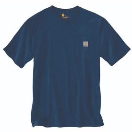 T-Shirt Carhartt Men K87 Pocket Alpine Blue Heather-XS
