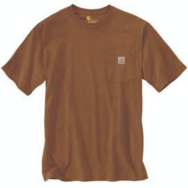 T-Shirt Carhartt Men K87 Pocket Oiled Walnut Heather-XS