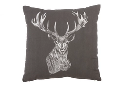 Sierkussen KAAT Amsterdam Deer Drawing Anthracite (40 x 40 cm)