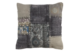 Sierkussen KAAT Amsterdam Kilim Anthracite (45 x 45 cm)