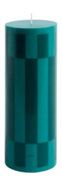 Kaars HAY Column Candle Large Green And Dark Green