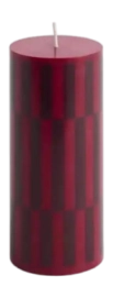 Kaars HAY Column Candle Small Wine And Bordeaux