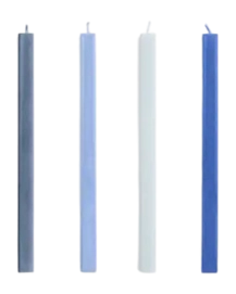 Kaars HAY Square Candle Blues (Set van 4)