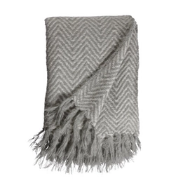 Plaid Kaat Herringbone Grey