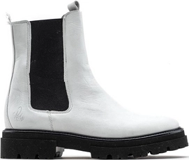 Rehab Women Kaatje Leather White Black