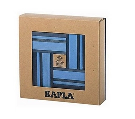 Kapla Kist Blauw Met Boekje 40 Stuks