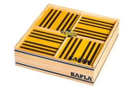 Kapla Kist Geel Zwart 100 Stuks