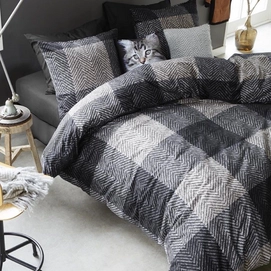 Dekbedovertrek Beddinghouse Karoo Black Flanel