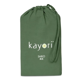 Drap-Housse Kayori Saiko Vert Foncé (Jersey)-80 x 220 cm
