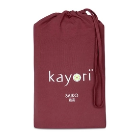 Drap-Housse Haut de Gamme Kayori Saiko Red (Jersey)-80 x 220 cm