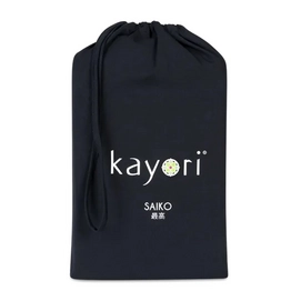 Drap-Housse Haut de Gamme Kayori Saiko Noir (Jersey)-80 x 220 cm