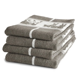 Keukendoeken DDDDD Bont Taupe (Set van 6)