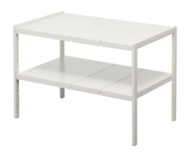 Yamazaki Keukenkast Organizer Uitschuifbaar - 2 niveaus - Tower - Wit