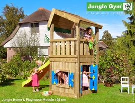 Speeltoren Jungle Gym Jungle Home + Playhouse 125 Geel