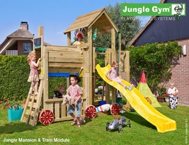 Speelset Jungle Gym Jungle Mansion + Train Geel