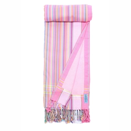 Kikoy Pure Kenya Towel Sweet Pink Stripes (Badstof)